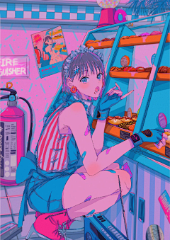 在路上2236采集到插画人物3