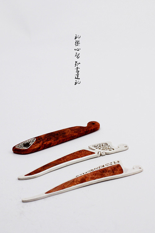一木一生┃原创手工银饰┃礼心┃纯银书签┃...