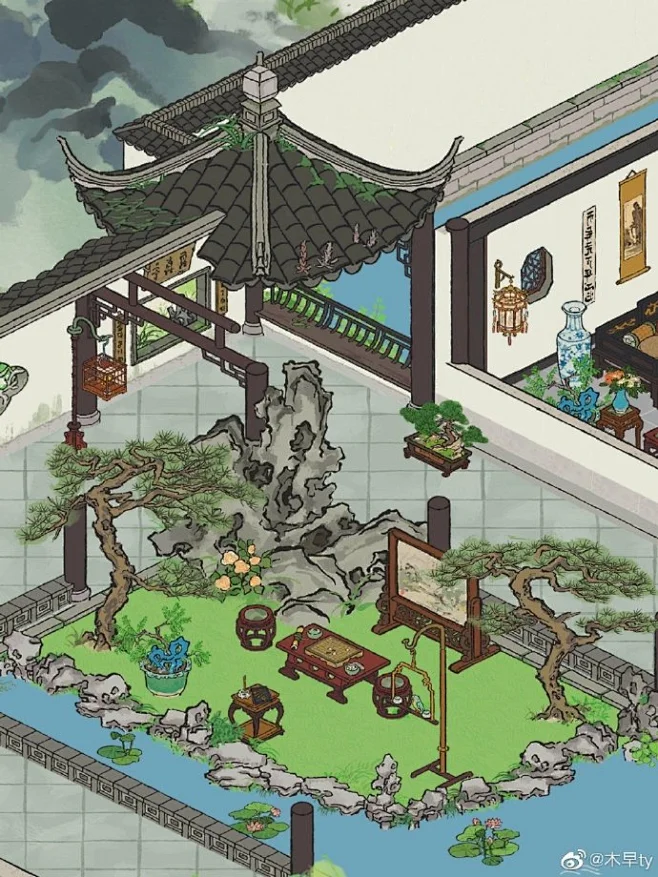 江南百景图10-花瓣网