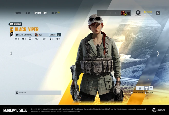 Tom Clancy's 'Rainbow Six Siege' - Y3S4 UI Design, Andrii SHAFETOV ...
