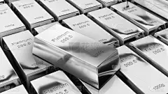 白金条1000克纯金，商业投资和财富概念。白金财富，3D渲染