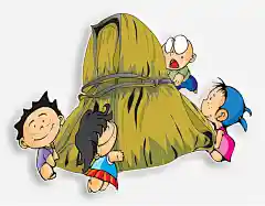 抬粽子的小孩儿动漫人物