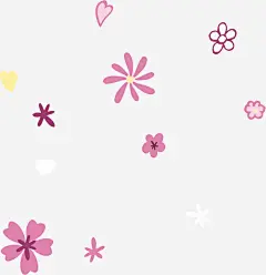 紫色花朵漂浮矢量图高清素材 AI 卡通 底纹 心形 手绘 紫色 线条 花朵 花纹 矢量图 免抠png 设计图片 免费下载