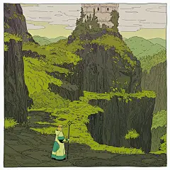 画师ma-ko笔下极具故事性的插画作品
以绿色为主调的系列作品
他的作品有着自己的独特风格
#插画分享# ​​​
