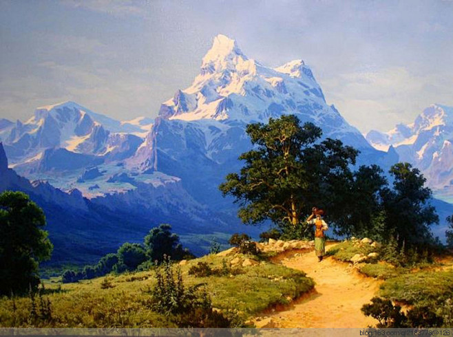 俄罗斯风景画大师mikhailfedorov油画风景3秦之后裔伯秦之后裔伯