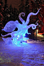 Octopus Ice Sculpture