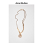 Acne Studios 2021新款设计感复古金色吊坠项链潮流 C50198-BYK