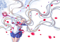 eclosion petals sailor_moon tsukino_usagi twintails wand