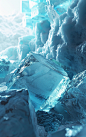 冰块背景数字艺术冰块图