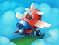 ArtStation - Airplane illustration, Daryna Melnychuk _场景_T2020113 #率叶插件，让花瓣网更好用_http://ly.jiuxihuan.net/?yqr=18175133#