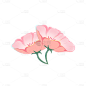 卡通感金融行业花元素