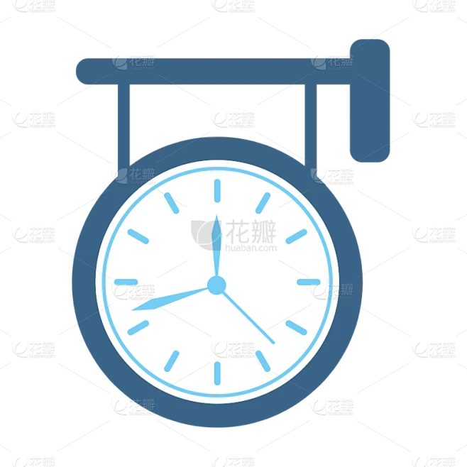 ICON-扁平矢量钟表元素-SVG10素材-花瓣网