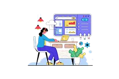 办公 开会 营销 金融 推荐 合作 工作 创意  手绘  占位符 图标 2D 卡通 插画 手绘 png 免抠 素材 ppt26-Website Content Construction- Flat Vector