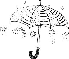 手绘 雨伞 自然 非 云 海 彩虹 手绘 手绘 手绘 手绘