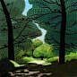 Jane Newland ​​​​的山林绘画 ​​​​