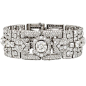Cartier Art Deco Diamond Panel Link Bracelet