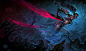 Video Game - League Of Legends  Rain Movement Skull Weapon Hunter Akali Dark Glow Armour Wallpaper