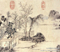 #书画#【 明 文徵明 《登君山图》 】卷，纸本，墨笔，27×229cm，天津艺术博物馆藏。 此卷作于1551年，文徵明时年82岁。卷尾有作者行草书跋登君山图——同江阴李令君登君山二首。