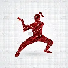 动作,插画,柔道,福字,空手道,合气道,打斗