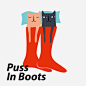 NEUF弗 獨家創意紋身貼 靴貓夫婦 兩只貓咪躺一起 萌翻