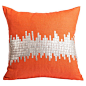 Janagali Decorative Pillow @Zinc_Door #orange #pillow #accessories #modern #zincdoor: 