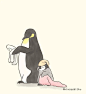 瞳画集的微博_微博企鹅父子的日常 ，又萌又暖~[爱你]丨niwazekisho 