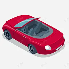 背面红色敞篷跑车 轱辘 轿车 阴影 骑车 元素 免抠png 设计图片 免费下载 页面网页 平面电商 创意素材