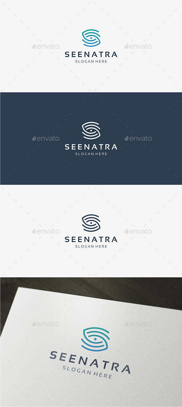 Seenatra字母S标志,字母标志模板...