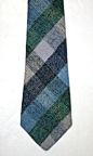Vintage Millars Wool Plaid Mens Necktie Made in Ireland available at VintageMensGoods, $20.00