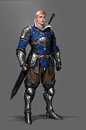Sword man Blue, goo JJang : Personal artwork about fantasy  game character design 
'Sword man'
