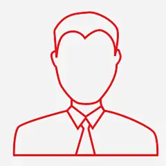手绘男士头像_新图网 https://ixintu.com 红色线条 男士头像 衬衣 简笔图 卡通人物头像 手绘图
