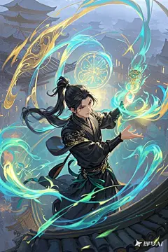 东方玄幻，男，古风，技能特效 (45)