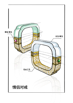 会游泳的杏子采集到珠宝首饰手绘