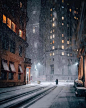 大雪纷飞的纽约城～
ins:darkmobs