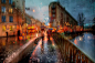 Eduard Gordeev：宛若油画的雨中城市