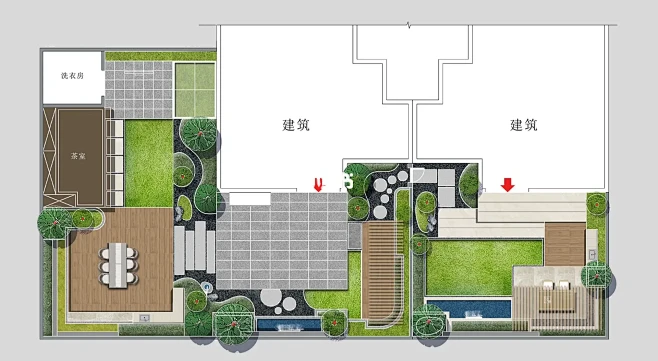 庭院方案设计分享-花瓣网