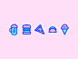 Neon Food Icons