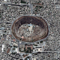 这是叙利亚阿勒波一个城堡的卫星图像，拍摄于2013年5月26日。
