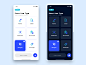 Daily UI - #64 Select User Type select user type vector blue dark icon iphone illustration ios minimal color dailyui app user interface user experience art ux ui 2d dribbble design