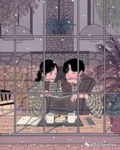 看了韩国超帅气小哥哥画的家庭治愈画，又骗我谈恋爱生孩子~ : 前方太甜腻，慎点！