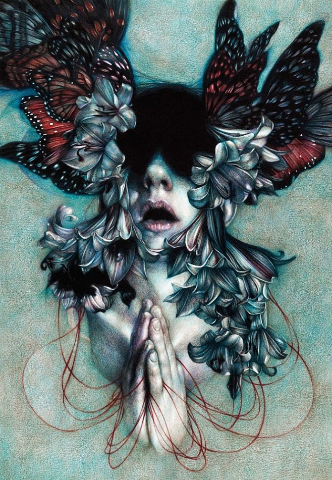 Marco Mazzoni惊人的彩色铅笔...