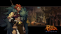 Battle Chasers: Night War | Vendor Coloring & Backgrounds, Grace Liu : One of my personally favorite assignments in BattleChasers: Night War has always been vendors.  It's a treat every time I get to color Joe Madureira's amazing design and linework, 