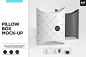 枕头形状食品快餐包装盒展示效果图VI智能图层PS样机素材 Pillow Box Mock-ups Set - 南岸设计网 nananps.com