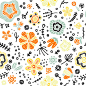 Seamless floral pattern.