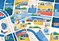 Maps of Australia - Jing Zhang illustration : illustration, infographic, advertising illustration