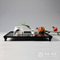 ceremony，Tea table，Tea service portfolio，ceramic，Cast iron，teapot，teacup，stone，tea tray， duanzhou inkstone 新中式 日式 茶室 茶道 茶几 茶具组合 茶壶 茶杯 陶瓷 茶盘 香道  香道具