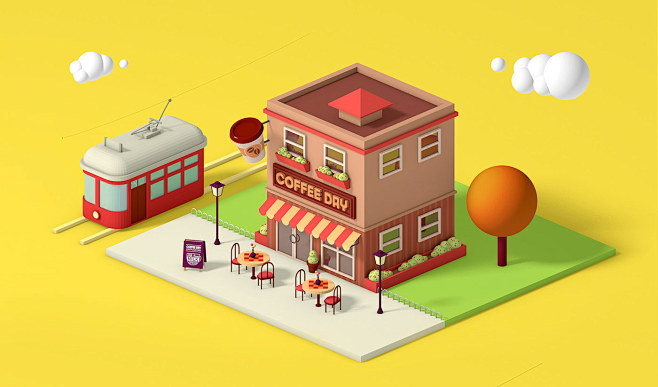 3D | Isometric Coffe...