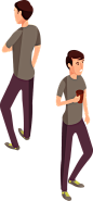 扁平插画小人物png素材-插画人物参考png- 插画人物小人素材png- 扁平插画 小孩 大人 上班族插画-情感化扁平插画人素材png-@kaysar007