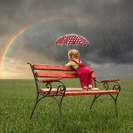 雨里看彩虹~要相信：梦里能到达的地方，总...