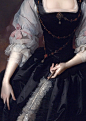 Thomas Hudson,Frances Courtenay, wife of William Courtenay, 1st Viscount Courtenay (detail) 18th century.